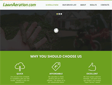 Tablet Screenshot of lawnaeration.com